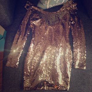 Gold Sequins dress